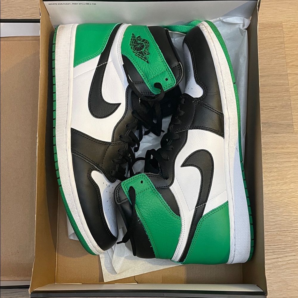 Jordan Athletic Shoes - Black and Green